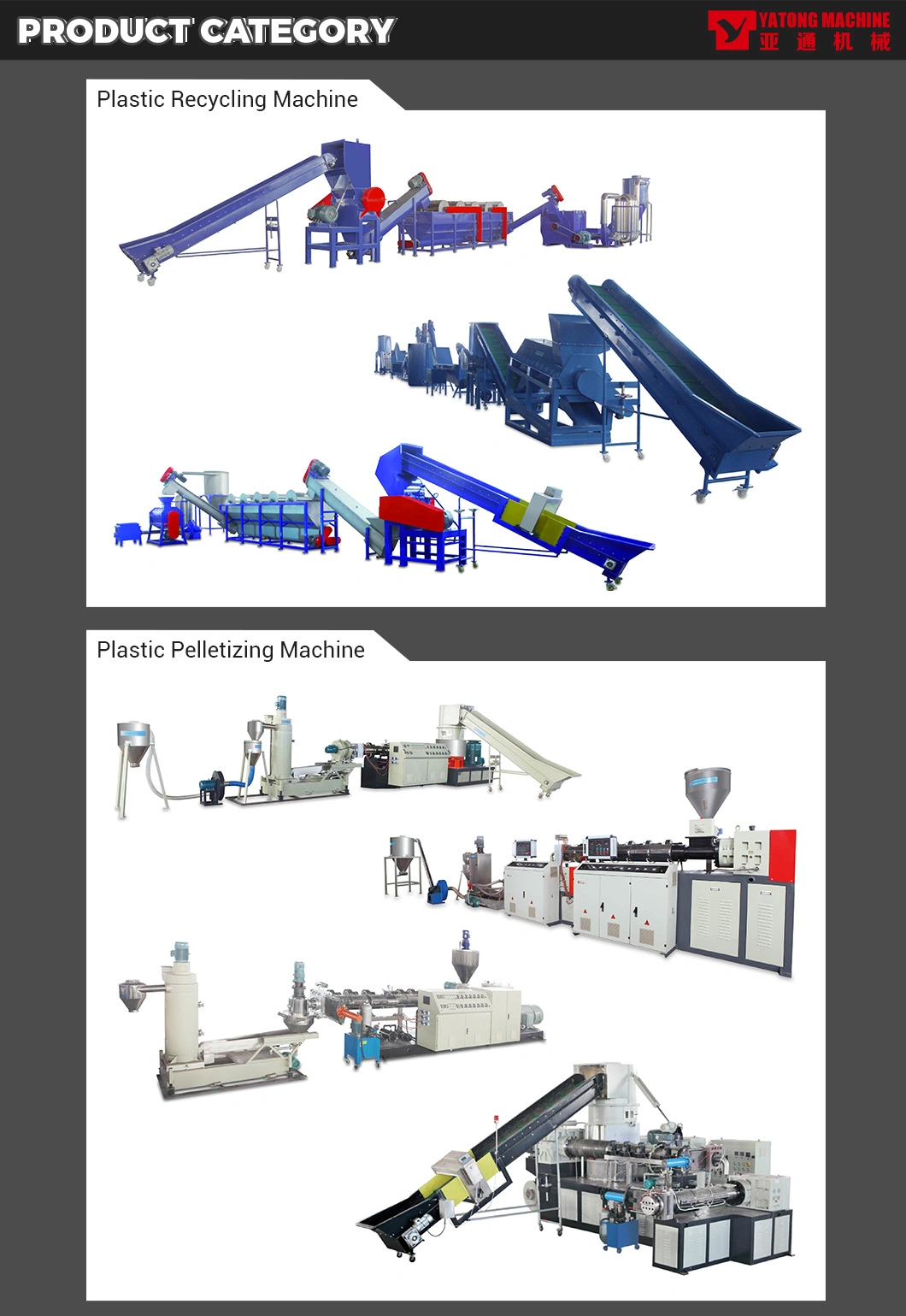 Yatong Waste Bottle Recycling Crushing Washing and Drying Line /Pet Washing Machine / Pet Bottle Crushing Recycling