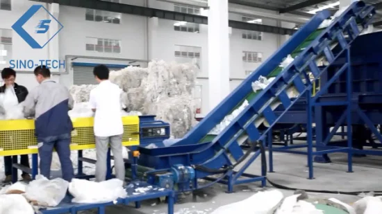 Цзянсу, Китай теряет материалы, мешки из фольги, переработку пластика, медленно работающие машины с фрикционными дисками