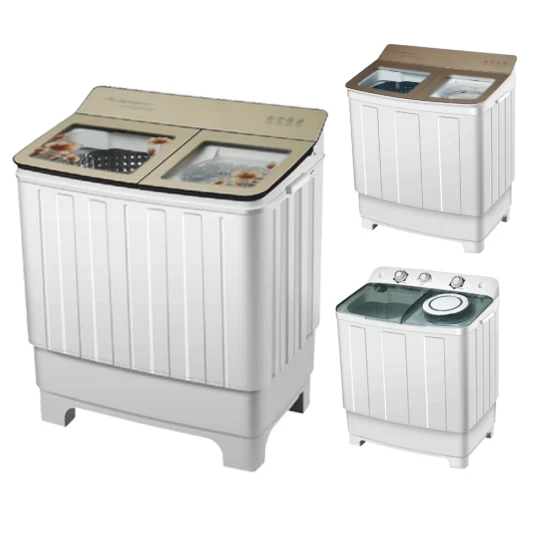 Полуавтоматическая стиральная машина с двойным баком, новая модель с пластиковым корпусом, 15 кг, для бытовой техники.